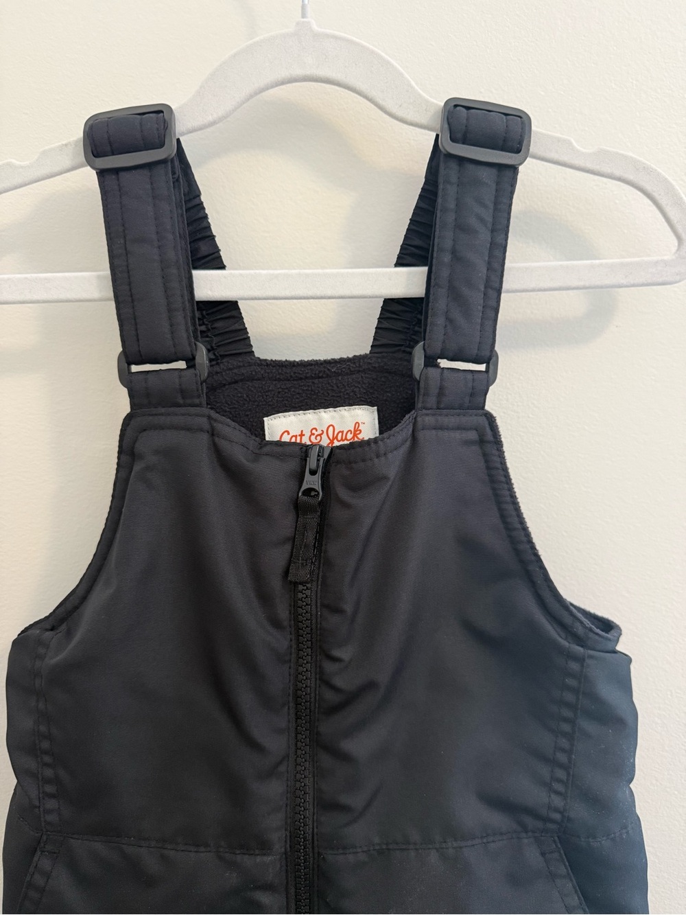 Cat & Jack Black Kids Snow Bib Overalls size XS - Picture 2 of 3